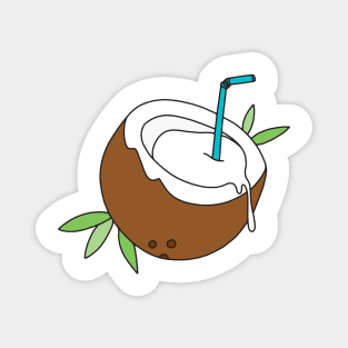 Tropical Coconut Water Drink Magnet