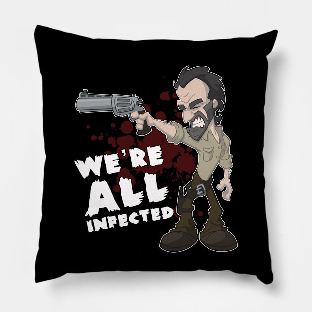 We're all infected Pillow by NSaabye