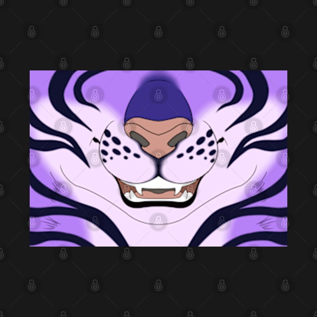 Purple Tiger Face by KeishaMaKainn