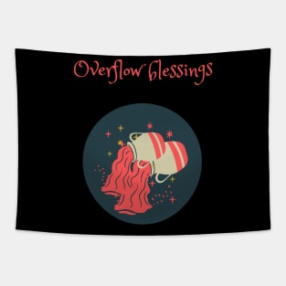 overflow blessings Tapestry