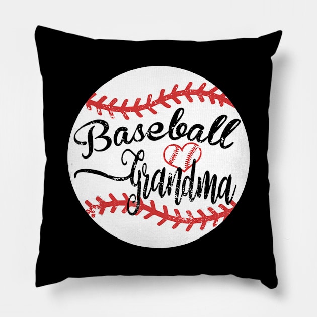 Proud Baseball Grandma Pillow by Chicu