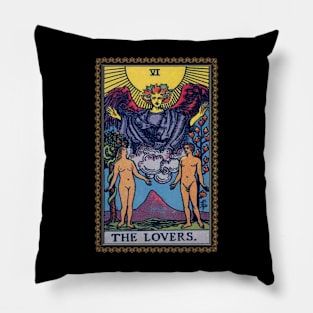 Tarot card the lovers Pillow