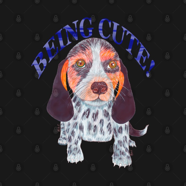 QUEEN ELIZABETH POCKET BEAGLE BEING CUTE INDIGO by BeritValk