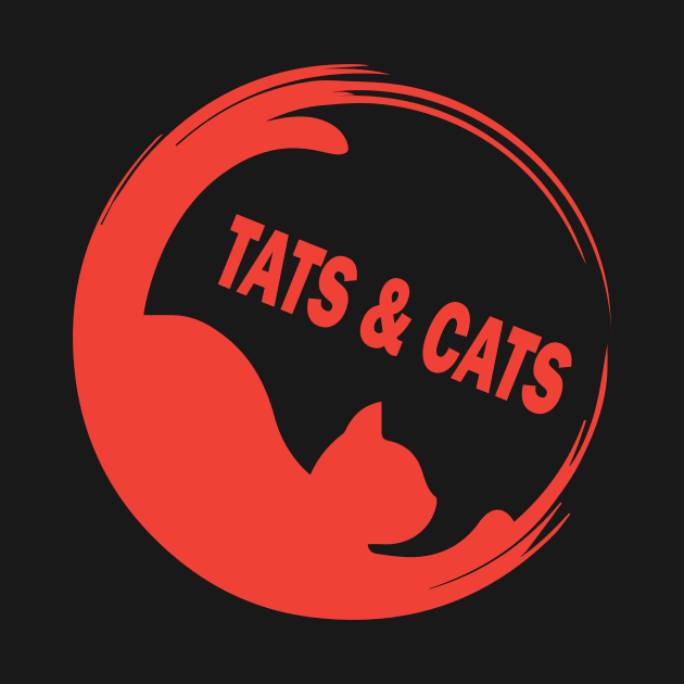 Tats & cats tee design birthday gift graphic by TeeSeller07