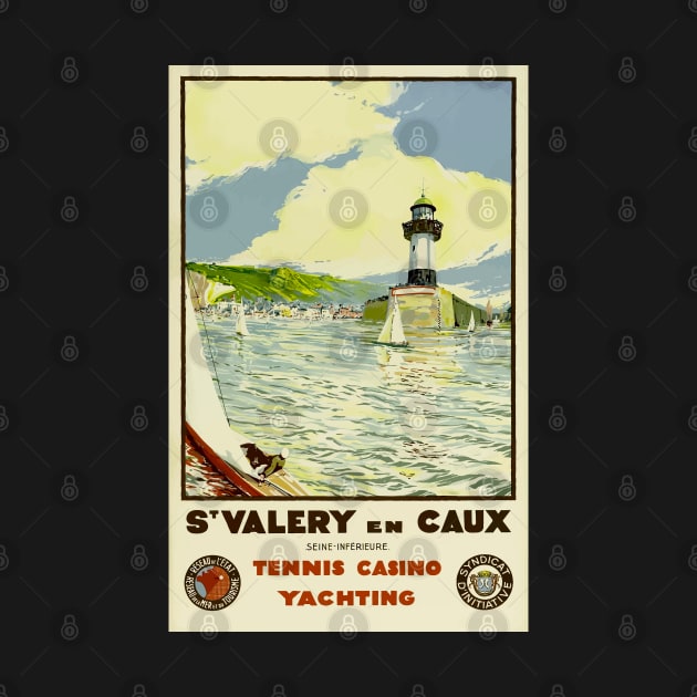 St. Valery en Caux - Sailing Travel Poster by Culturio