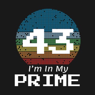 43 Year Old Prime Birthday T-Shirt