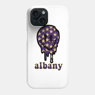 SUNY albany drippy smiley Phone Case