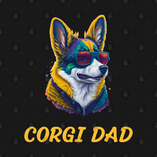 corgi dad by vaporgraphic