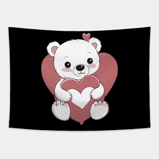 Valentine Bear Tapestry