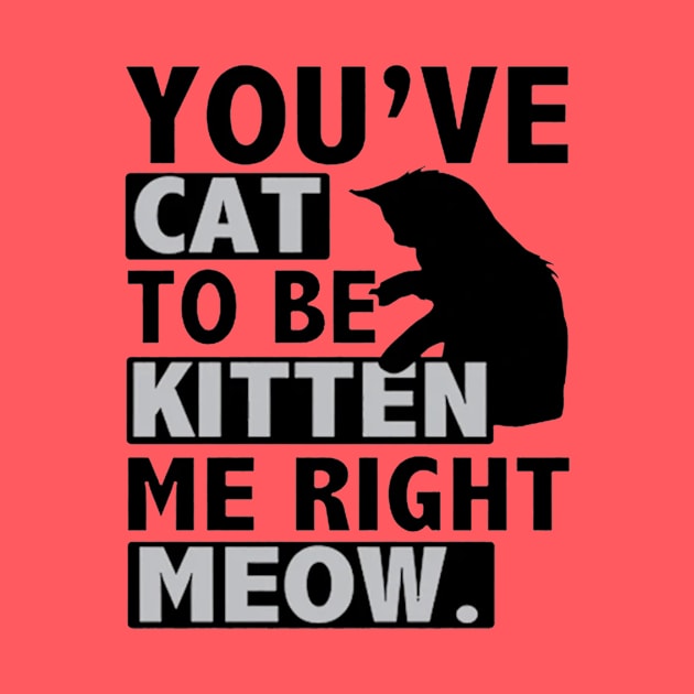 You've Cat To Be Kitten Me Right Meow by Esliger