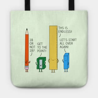 Confused pencil Tote