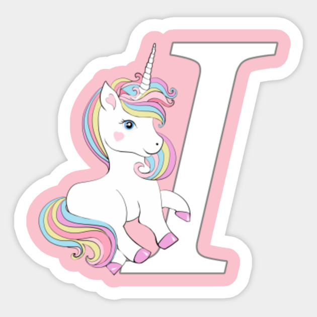 unicorn letter iunicorn fashion unicorn sticker