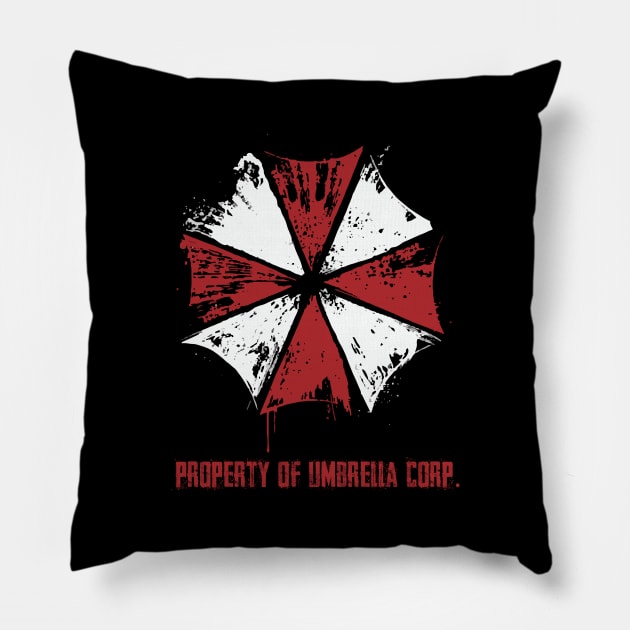 property of umbrella corp. Pillow by horrorshirt