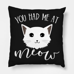 You had me at meow Pillow