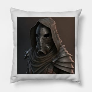 Medieval thieves : fantasy iron mask Pillow