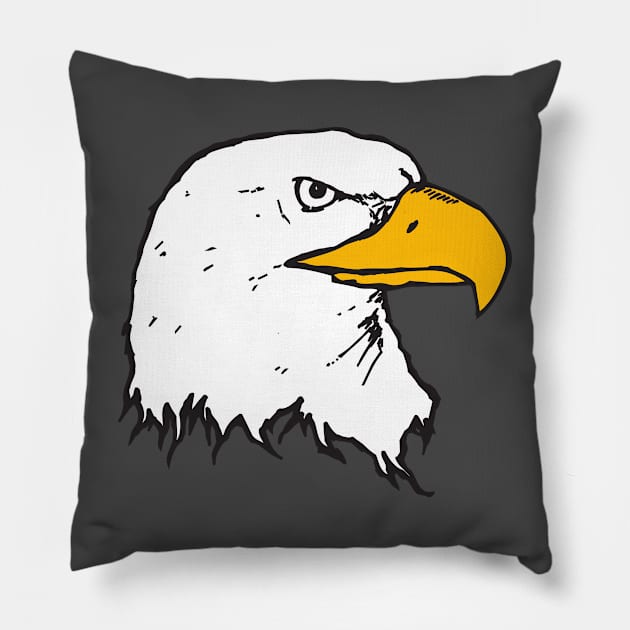 bald eagle Pillow by debageur