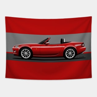 My drawing of the transparent NC 2.0 roadster convertible classic sports car Tapestry