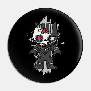 Black panther dia de los muertos Pin