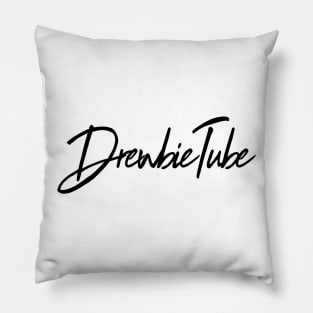 Black DrewbieTube Signature Pillow