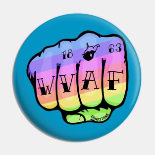 WVAF West Virginia Rainbow Fist Pin