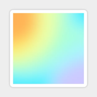 Unique Pastel Rainbow Gradient Magnet