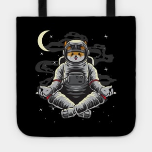 Astronaut Yoga Floki Inu Coin Floki Army To The Moon Crypto Token Cryptocurrency Wallet Birthday Gift For Men Women Kids Tote