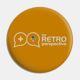 The Retro Perspective Logo With Text Pin