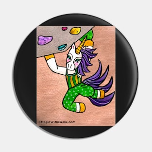 Indoor Rock Climbing Bouldering Unicorn by Mellie Test Pin