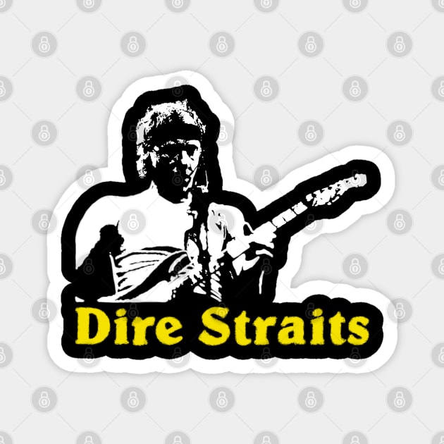 Dire Straits Vinatge Magnet by Azalmawah