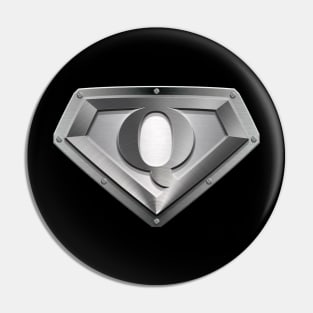 Super Sleek Style Q Symbol Pin