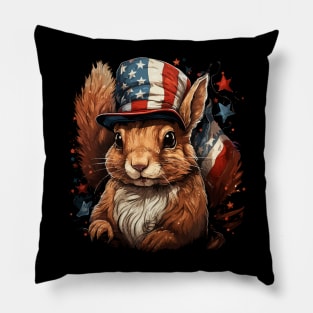 Patriotic Squirrel Pillow