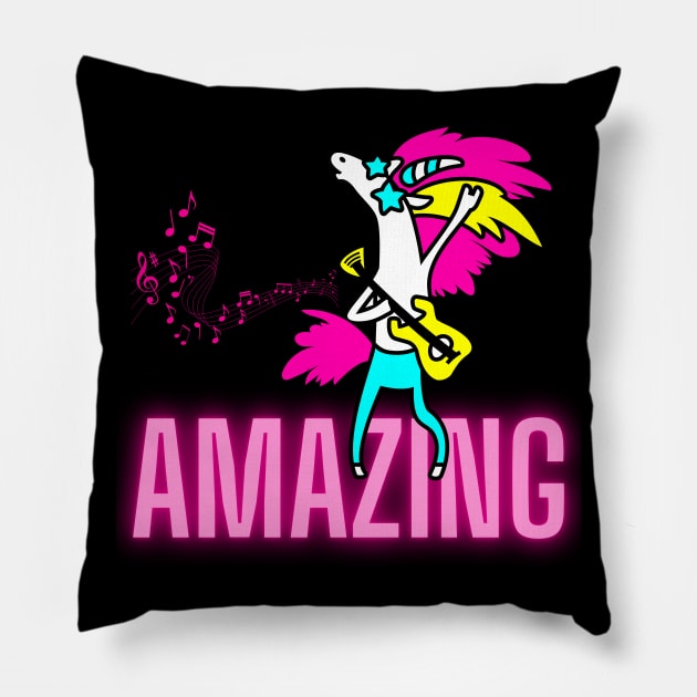 Amazing Unicorn Pillow by nathalieaynie