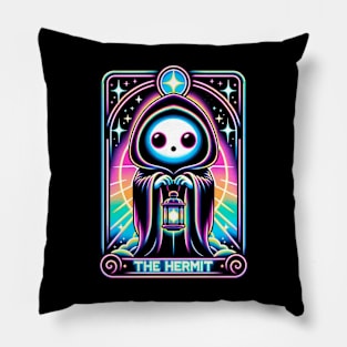 The Hermit Tarot Card Kawaii Cute Pastel Goth Pillow