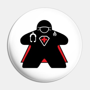 Hero Doctor Meeple Pin