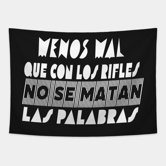 Spanish songs: Embraced sadness. Rock in Spanish. Tapestry by Rebeldía Pura