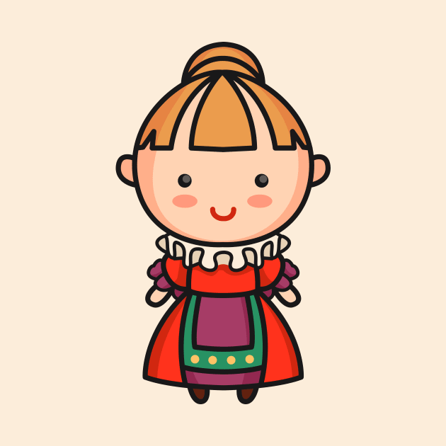 Cute Elizabethan Era English Woman by SLAG_Creative