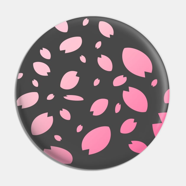 桜 | Falling Sakura Petals Pin by PrinceSnoozy