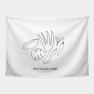 eat plant sleep stuff Tapestry