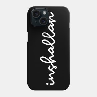 inshallah - white Phone Case