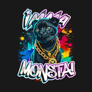 Imma Monsta! PANTHER | Blacktee | by Asarteon T-Shirt