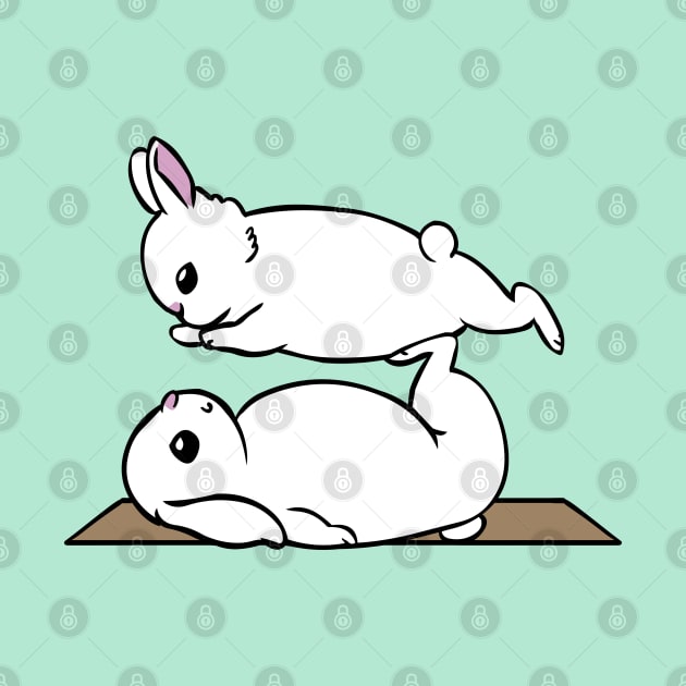 Acroyoga Bunnies by huebucket