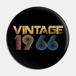 1966 Vintage Funny 54th Birthday Gift T-Shirt Pin