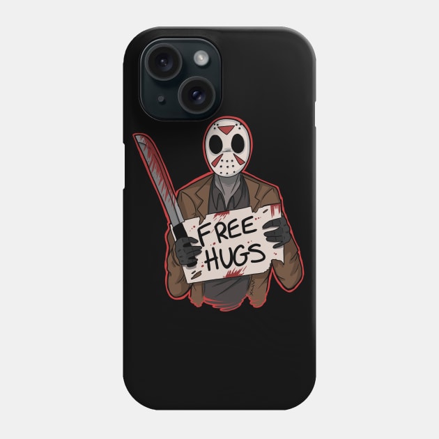 Free Hugs Jason Phone Case by Bat13SJx