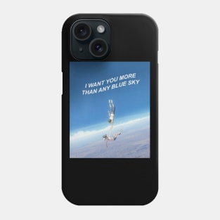 Weathering With You scene - I want you more than any blue sky Phone Case