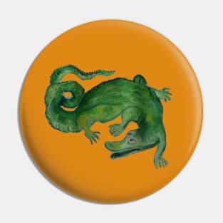 alligator painting Pin