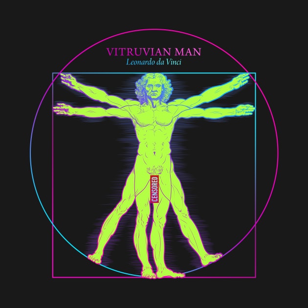 Vitruvian man in pop art style by Dyuba