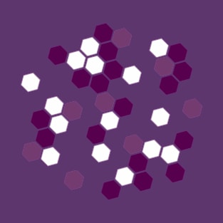 Hexagons in Purple T-Shirt