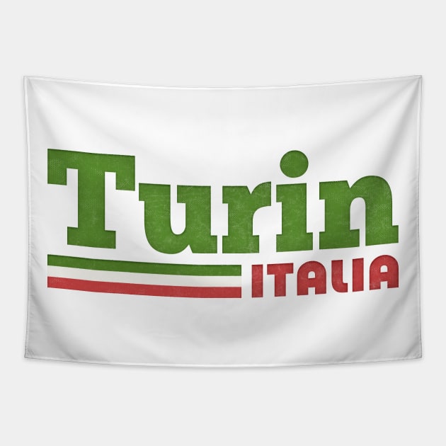 Turin, Italy // Retro Styled Italian Design Tapestry by DankFutura