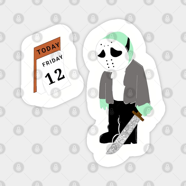 Friday The 12th Magnet by AimarsKloset