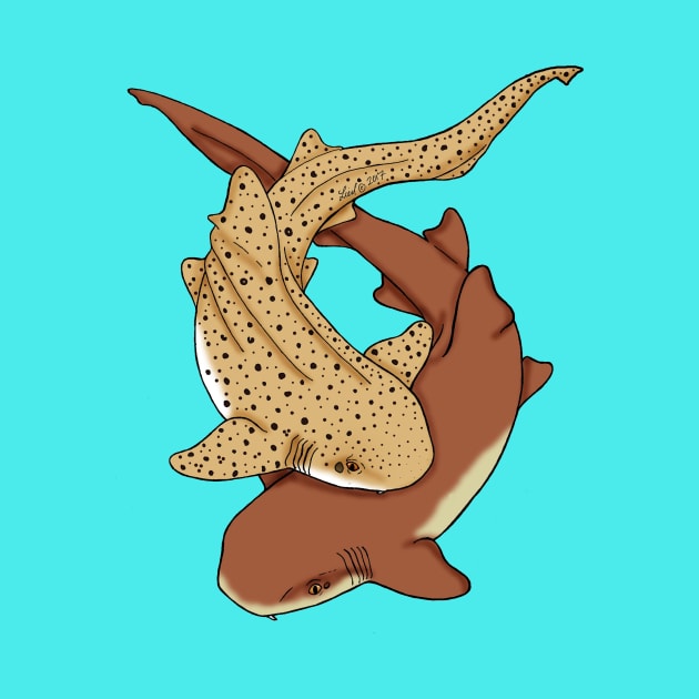 Carpet Shark Pair by HonuHoney